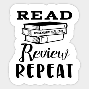 Read, Review, Repeat Sticker